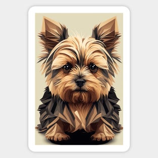 Super Cute Yorkshire Terrier Puppy Portrait Sticker